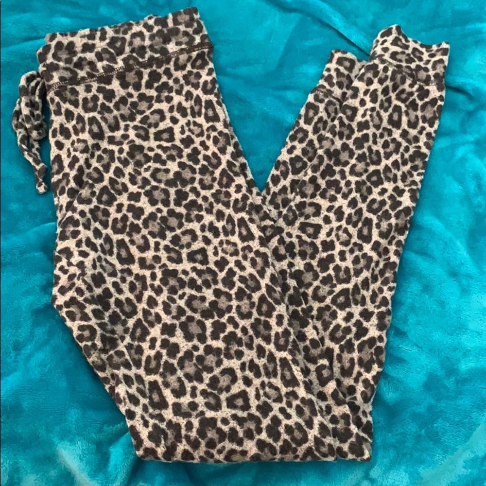 AE leopard print joggers
